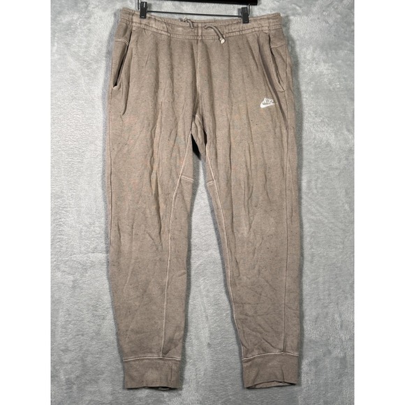 Nike Joggers Sweatpants Mens Medium Brown Speckled Club Fleece+ DQ4665-040 - Picture 1 of 9